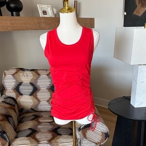 Athleta Asymmetrical Ruched Rashguard